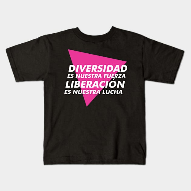 DIVERSIDAD Kids T-Shirt by elvisdepressley